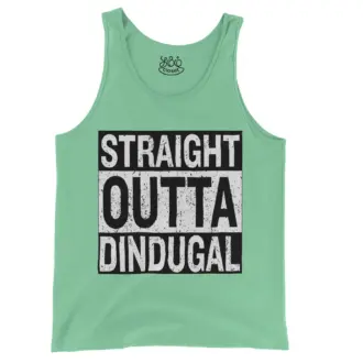 Straight Outta Dindugal Men/Unisex Tank Top in Island Reef Color