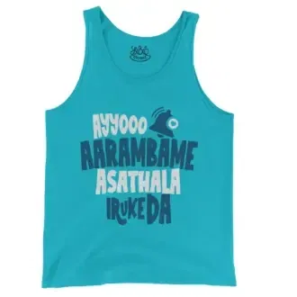 Ayyooo Aarambame Asathala Iruke Da Men/Unisex Tank Top in Lagoon Color