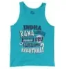 Indha Rana Kalathulayum Unakku Oru Kilukiluppu Kekuthaa Men/Unisex Tank Top in Lagoon Color