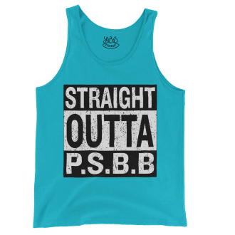 Straight Outta Psbb Men/Unisex Tank Top in Lagoon Color