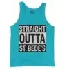 Straight Outta St. Bedes Men/Unisex Tank Top in Lagoon Color