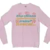 Ena Chinna Pulla Thanama Iruku Rascal Men/Unisex Long Sleeve Sweatshirt in Light Pink Color