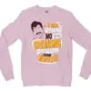I Yam Speaking No Cross Speaking Men/Unisex Long Sleeve Sweatshirt in Light Pink Color