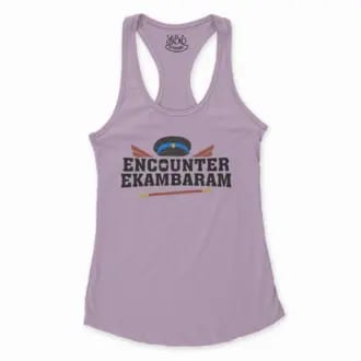 Encounter Ekambaram Women's Racerback Tank in Lilac Color