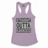 Straight Outta Kakkoos Women's Racerback Tank in Lilac Color