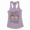 Iam Yuvar Best Friend Women's Racerback Tank in Lilac Color