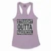 Straight Outta Nagercoil Women's Racerback Tank in Lilac Color