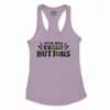 Satte Mele Evalo Buttons Women's Racerback Tank in Lilac Color