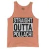 Straight Outta Pollachi Men/Unisex Tank Top in Melon Color