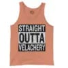 Straight Outta Velachery Men/Unisex Tank Top in Melon Color