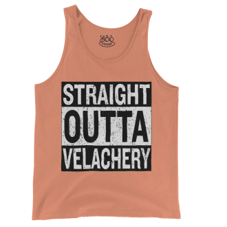 Straight Outta Velachery Men/Unisex Tank Top in Melon Color