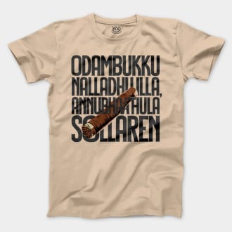 Odambukku Nalladhu Illa, Annubhavathula Sollaren (Black) Men/Unisex T-Shirt in Natural Color