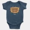 Nee Pudungurathu Puraavume Theva Illadha Aani Dhan Short Sleeve Baby Onesie in Navy Color