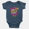 Buildup Panrano, Peela Vidrano, Athu Mukkiyam Illa Short Sleeve Baby Onesie in Navy Color