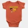 Kadupethuraru My Lord Short Sleeve Baby Onesie in Orange Color