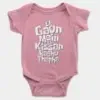 Ek Gaon Mein Ek Kissan Raghu Thatha Short Sleeve Baby Onesie in Pink Color