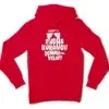 Echuuse Me Andha Korangu Bomma Ena Velai? Men/Unisex Hoodie in Red Color