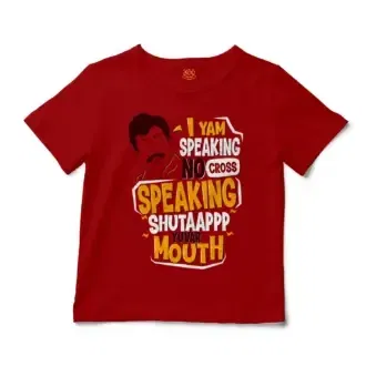 I Yam Speaking No Cross Speaking Unisex Toddler T-Shirt in Red Color