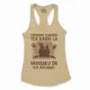Yaarume Ilaadha Tea Kadai La Yaaruku Da Tea Aathara? Women's Racerback Tank in Solid Banana Cream Color