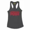 Varalena Podi Women's Racerback Tank in Solid Black Color