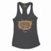 Nee Pudungurathu Puraavume Theva Illadha Aani Dhan Women's Racerback Tank in Solid Black Color