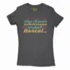 Ena Chinna Pulla Thanama Iruku Rascal Women’s T-Shirt in Solid Black Color