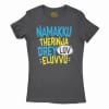 Namakku Therinja Orey Luv, Eluvvu Women’s T-Shirt in Solid Black Color