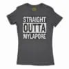 Straight Outta Mylapore Women’s T-Shirt in Solid Black Color