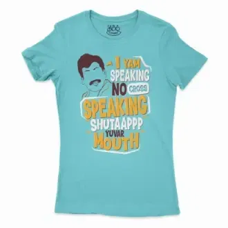 I Yam Speaking No Cross Speaking Women’s T-Shirt in Solid Cancun Color