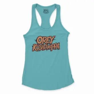 Ore Kushtamappa Women's Racerback Tank in Solid Cancun Color