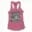 Straight Outta Triplicane Women's Racerback Tank in Solid Hot Pink Color