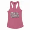 Moona Thotadhu Yaaru Women's Racerback Tank in Solid Hot Pink Color