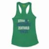 Ayyooo Aarambame Asathala Iruke Da Women's Racerback Tank in Solid Kelly Green Color