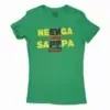 Neenga Romba Sappaa Phigru Women’s T-Shirt in Solid Kelly Green Color