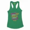 Buildup Panrano, Peela Vidrano, Athu Mukkiyam Illa Women's Racerback Tank in Solid Kelly Green Color