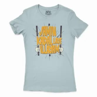 Jamin, Kadal Laye Illayam Women’s T-Shirt in Solid Light Blue Color