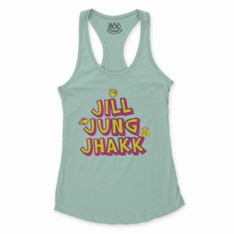 Jill Jung Jhakk Women's Racerback Tank in Solid Mint Color
