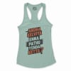 Andha Kelviya Enna Pathu Yenda Ketta Women's Racerback Tank in Solid Mint Color