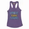 Ippove Kanna Katudhey Women's Racerback Tank in Solid Purple Rush Color
