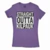 Straight Outta Kilpauk Women’s T-Shirt in Solid Purple Rush Color