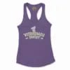 Veerabaagu Bakery Women's Racerback Tank in Solid Purple Rush Color