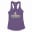 Veerabaagu Bakery Women's Racerback Tank in Solid Purple Rush Color