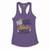 No Soodu No Soranai Only Blissssssss Women's Racerback Tank in Solid Purple Rush Color