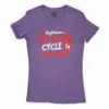Rightuuu.. Saithaan Cycle La Varudhu Women’s T-Shirt in Solid Purple Rush Color