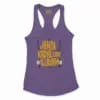 Jamin, Kadal Laye Illayam Women's Racerback Tank in Solid Purple Rush Color
