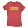 Kundakka Mandakka Women’s T-Shirt in Solid Red Color