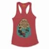 Vela Soliye Kolrangaiya Women's Racerback Tank in Solid Red Color