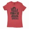 Velila Ponga Da Ayoogya Rascalgala Women’s T-Shirt in Solid Red Color
