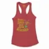 Aaaha Nama Oorula Ipdi Oru Arivaaliya Women's Racerback Tank in Solid Red Color