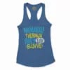 Namakku Therinja Orey Luv, Eluvvu Women's Racerback Tank in Solid Royal Color